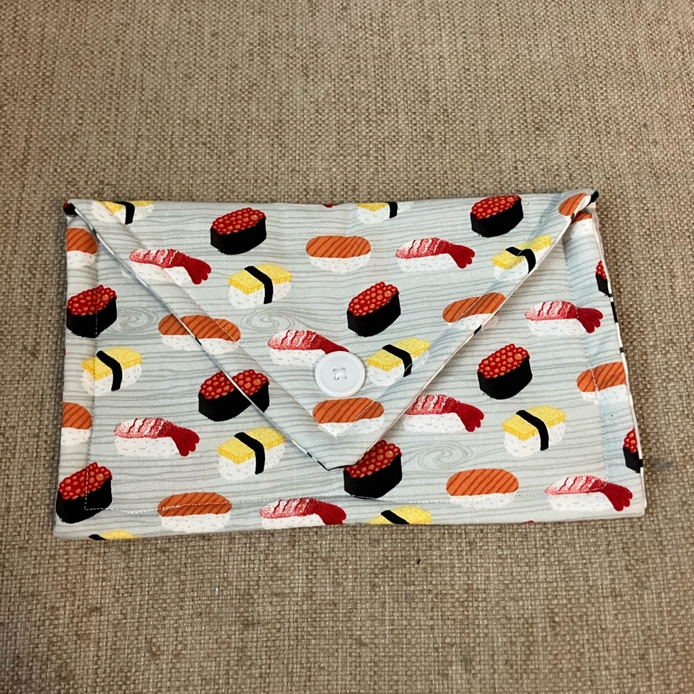 Sushi envelope style clutch